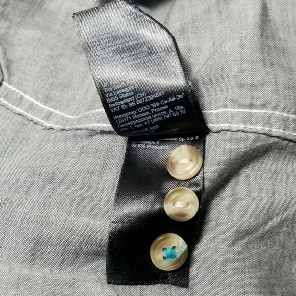 The North Face Men's Casual Button Up Grey Shirt Size XL - Picture 9 of 9